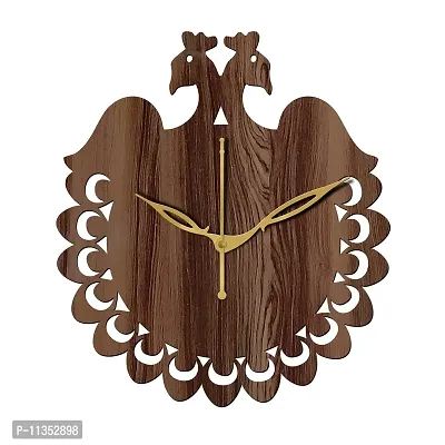 Freny Exim 10"" Inch Wooden Wall Clock (Wenge, Small Size, 25cm x 25cm)-034