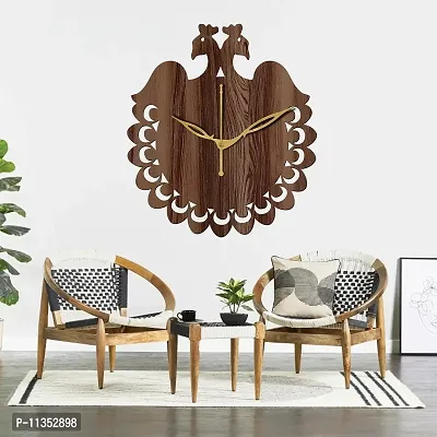 Freny Exim 10"" Inch Wooden Wall Clock (Wenge, Small Size, 25cm x 25cm)-034-thumb2