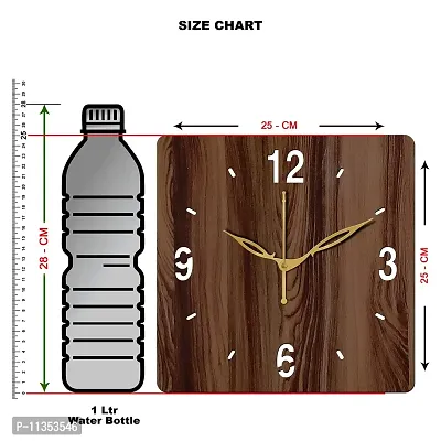 Freny Exim 10"" Inch Wooden Wall Clock (Wenge, Small Size, 25cm x 25cm)-007-thumb3