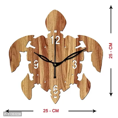 Freny Exim 10"" Inch Wooden Wall Clock (Beige, Small Size, 25cm x 25cm)-029-thumb4