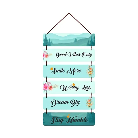 Freny Exim Wooden Decorative Wall Hanging Art For Home Decor (Positive Quote)