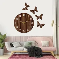 Freny Exim 10 Inches Antique Wooden Wall Clock (Wenge, Small Size, 25cm x 25cm)-001-thumb1