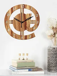 Freny Exim 10"" Inch Wooden Wall Clock (Beige, Small Size, 25cm x 25cm)-013-thumb1