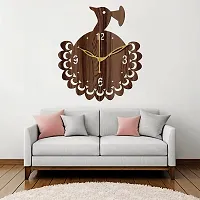 Freny Exim 10"" Inch Wooden Wall Clock (Wenge, Small Size, 25cm x 25cm)-048-thumb4