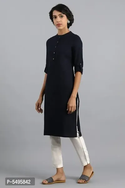 Gaushi Fashion womens Black color solid kurti