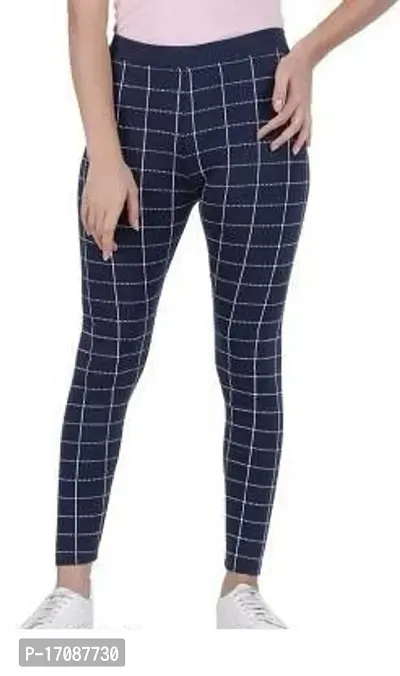 Buy Rocca Women's Printed Stretchable Cream Black Jeggings Combo