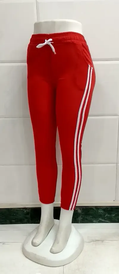 Buy ADIDAS Red Printed Regular Fit Polyester Womens Track Pants  Shoppers  Stop
