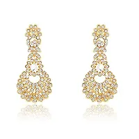 Maayeri Jewels Dazzling Gold Plated Jewellery Set with American diamonds for Women and Girls.-thumb3