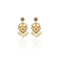 Maayeri Jewels Trendy Gold Choker with Elegant Stones Jewellery Sets with Earrings  Mang Tika For Women-thumb2