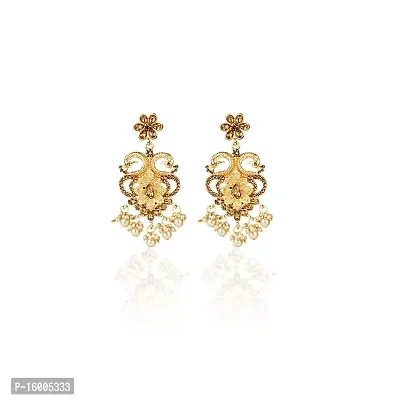Maayeri Jewels Trendy Gold Choker with Elegant Stones Jewellery Sets with Earrings  Mang Tika For Women-thumb3