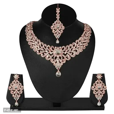Princess Cut Blingy necklace with austrian diamonds-thumb0