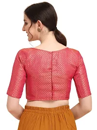 OOMPH! Jacquard Red Readymade Blouse for Women - rbbl81m-thumb2
