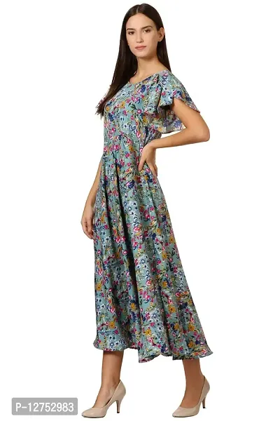 KLOOK Women's A-Line Maxi Dress (kd51l_Aegan Blue_Large)-thumb2