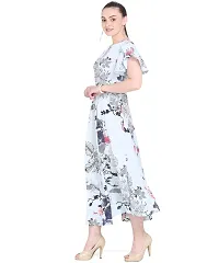 OOMPH! Women's Crepe A-Line Maxi Dress (Slate Blue_md113xxl XX-Large)-thumb1