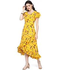 OOMPH! Women's Crepe Wrap Maxi Dress - Tuscansun Yellow-thumb1