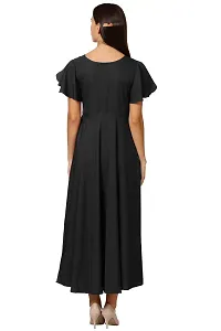 KLOOK Women's A-Line Maxi Dress (kd101xs_Jet Black_X-Small)-thumb2