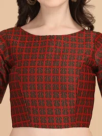 OOMPH! Women's Art Silk Jacquard 3/4 Sleeves Blouse-thumb3