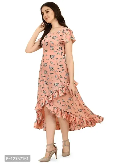 OOMPH! Women's Crepe Wrap Maxi Dress - Blush Pink (md264s}-thumb3