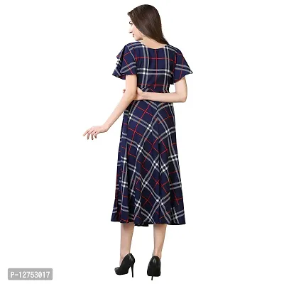 Oomph! Women's Crepe A-Line Maxi Dress - Royal Blue-thumb3