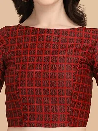 OOMPH! Womens Jacquard Boat Neck Blouse - rbbl227s-thumb3