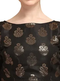 OOMPH! Jacquard Black Readymade Blouse for Women - rbbl167m-thumb3