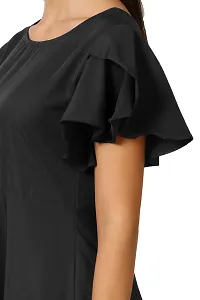 KLOOK Women's A-Line Maxi Dress (kd101xs_Jet Black_X-Small)-thumb3