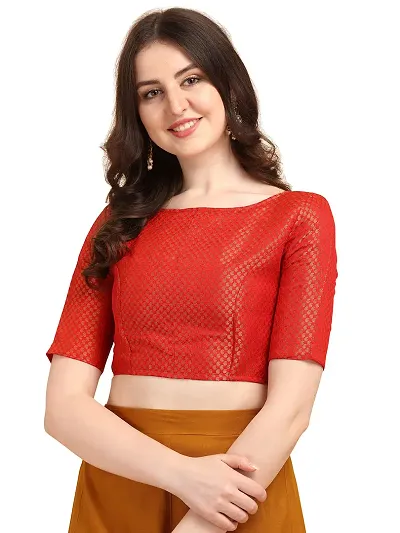 OOMPH! Jacquard Readymade Blouse for Women - rbbl75s