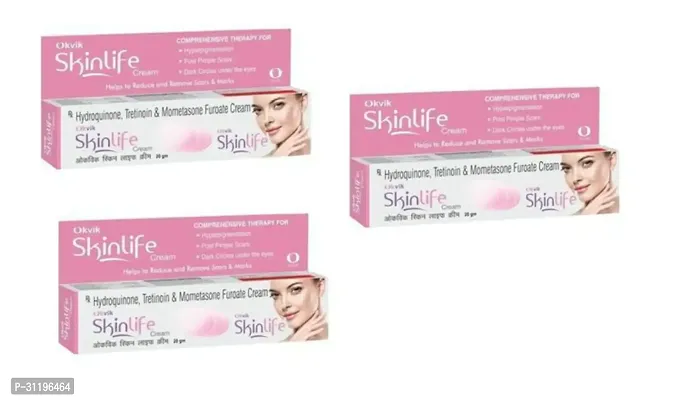 SkinLife Cream For Post Pimple,Dark Circles Under the Eyes Helps to Reduce and Remove Scars  Marks( Pack of  3)