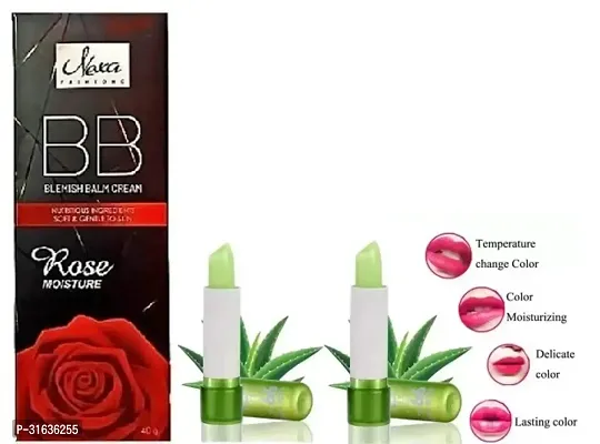 Nexa Bb Rose Foundation with 2 Aloe Vera Lip Balm Pack of 3