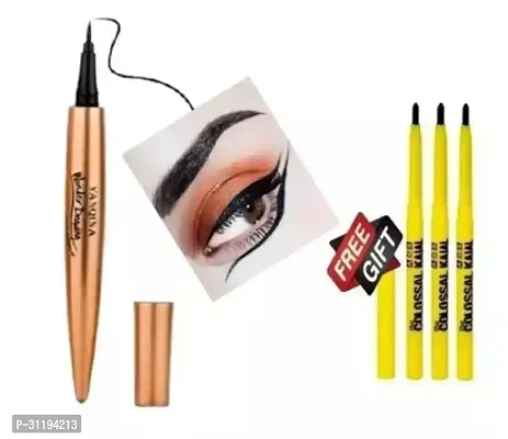 Yanqina Wonder Drawing Eyeliner With Colossal Yellow Kajal