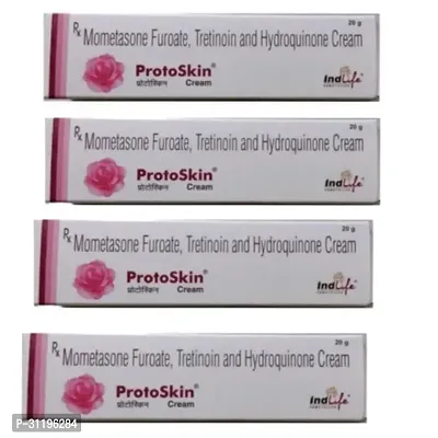 Proto skin cream 20g Mometasone Furoate Tretioin and Hydroquinone cream  (pack of 4)-thumb0