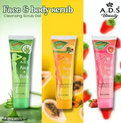 Aloe Vera with Papaya and Strawberry  Face  Body Cleansing Gel Pack of 3-thumb0