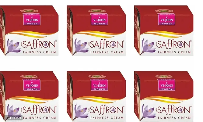 VI-JOHN WOMEN Saffron Advanced Fairness Cream Pack Of 6 (300 g)-thumb0