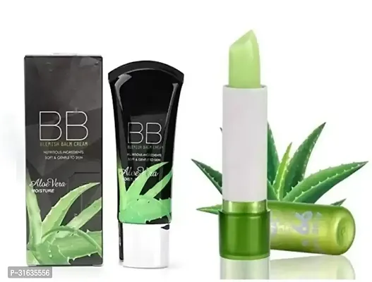 Nexa Bb Aloe Vera Foundation with Aloe Vera Lip Balm Pack of 2