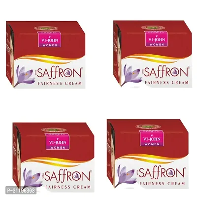 VI-JOHN WOMEN Saffron Advanced Fairness Cream Pack Of 4  (200 g)-thumb0