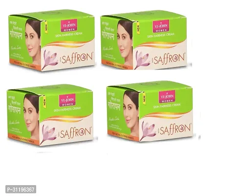 VI - JOHN Saffron Skin Organic Fairness Cream (All Skin) - 50 Gm (Pack of 4 )