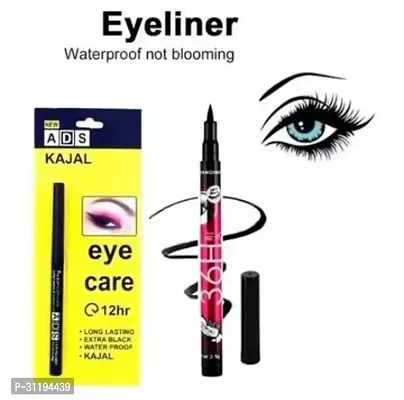 Eyecare 12hrs Long Lasting Kajal with 36h Black Pencil Eyeliner Pack Of 1