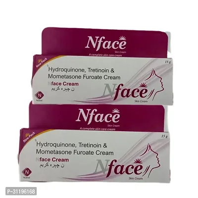 Nface skin cream 15g A complate care cream Hydroquinone Tretinoin Mometasone Furoate cream pack  of 2-thumb0