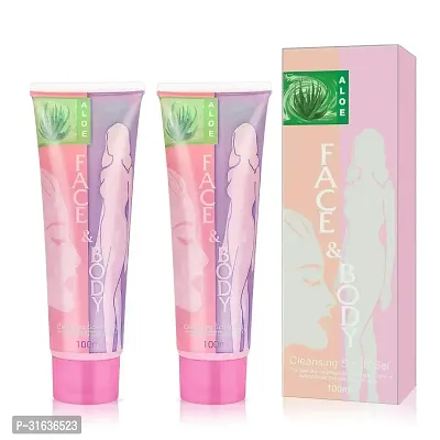 Face Body Cleansing Gel Scrub Pack of 2