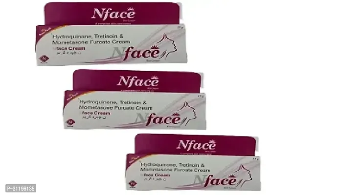 Nface skin cream 15g A complate care cream Hydroquinone Tretinoin Mometasone Furoate cream pack of 3-thumb0