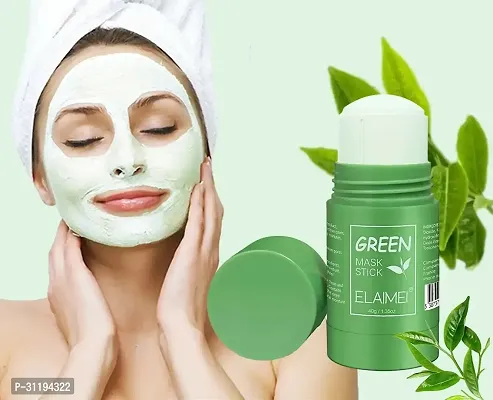 Green Tea Mask Stick for Face Purifying Blackhead Remove Pack Of 1-thumb0