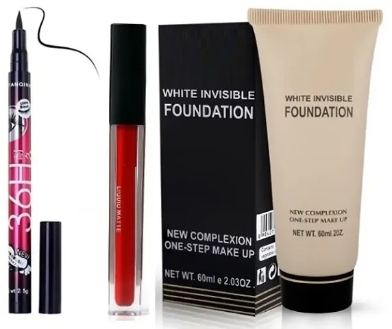 Eyeliner And Invisible Foundation Combo For Women