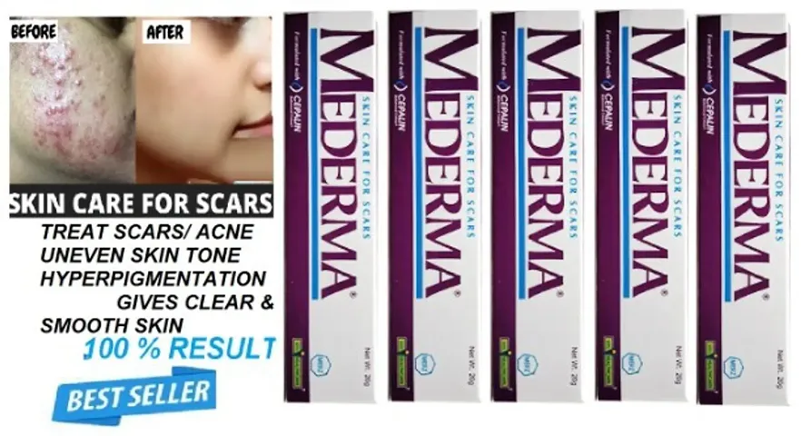 Mederma PM Acne Scar Removal Cream 10g (for scar removal  skin whiteninig ) - Pack of  5