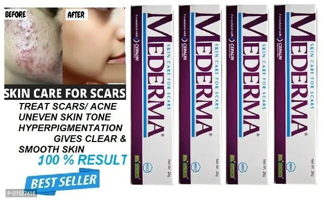 Mederma PM Acne Scar Removal Cream 10g (for scar removal  skin whiteninig ) - Pack of  4-thumb0