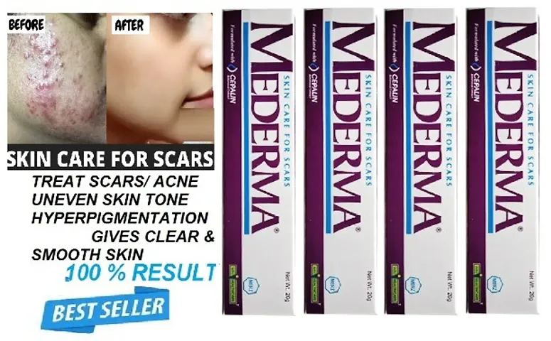 Mederma PM Acne Scar Removal Cream 10g (for scar removal  skin whiteninig ) - Pack of  4