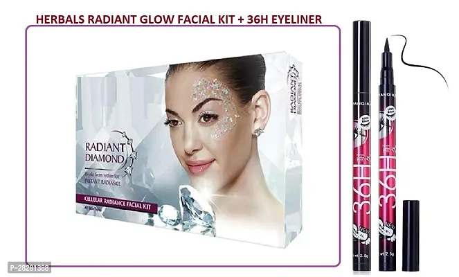 waterproof eyeliner And  herbals diamond facial kit 250g-thumb0