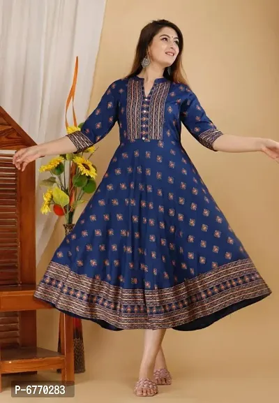 Women Rayon kurta-thumb0