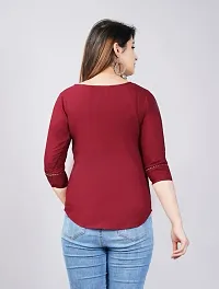 Classic Rayon Solid Tops for Womens-thumb1