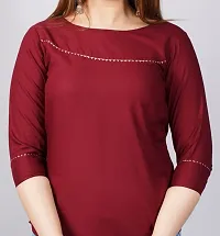 Classic Rayon Solid Tops for Womens-thumb2