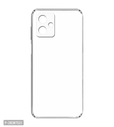 Maklook Transparent With Edges Protection Back Cover for Moto G14- Transparent-thumb3